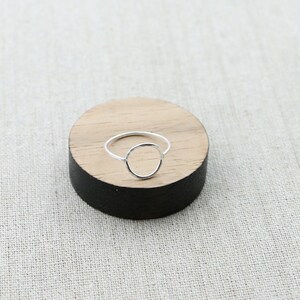 Karma Circle Ring in Sterling Silver image 3