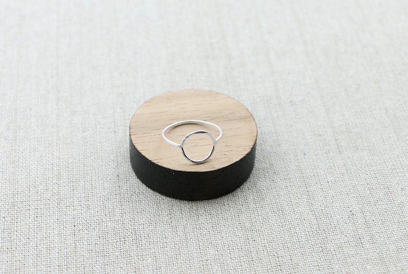 Karma Circle Ring in Sterling Silver image 3