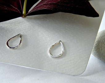 Tear Drop Post Earrings in Sterling Silver | 14 K Gold Filled