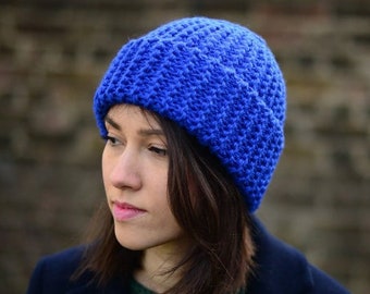 Slouchy Hat, Women's Knitted Hat, Chunky Knit Hat, Winter Accessories