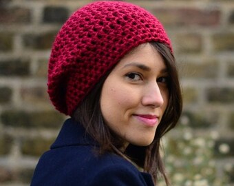 Womens Crochet Slouchy Hat: Fall Fashion Beanie