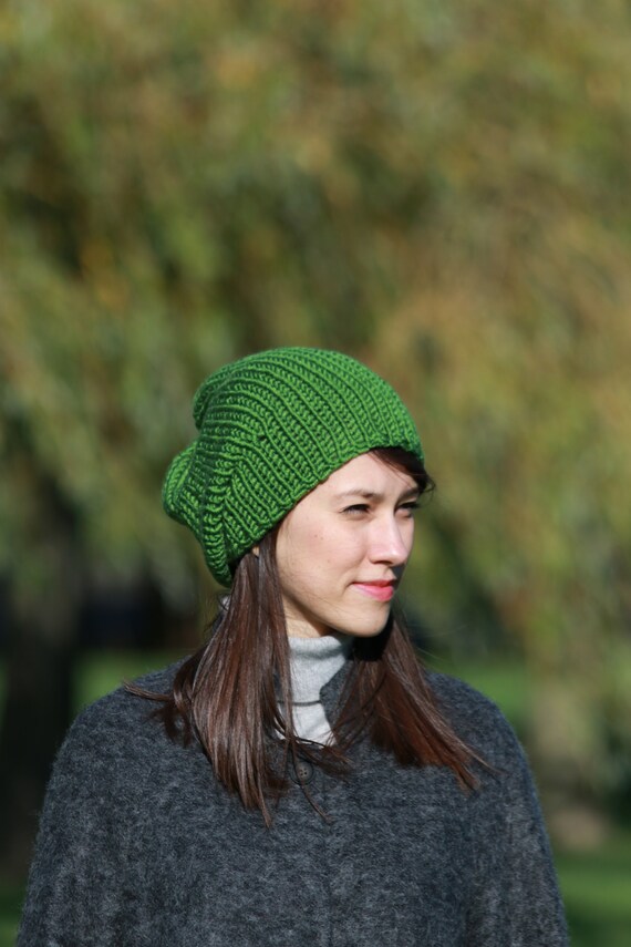 Slouchy Hat Chunky Knit Hat - Etsy