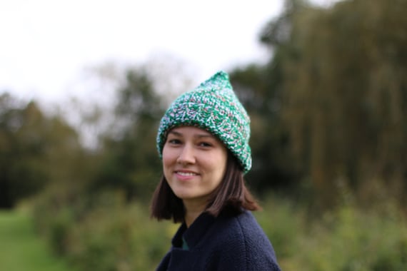 Pointy Beanie People Knit Pixie Hat, Pointy Hat, Women's Hat