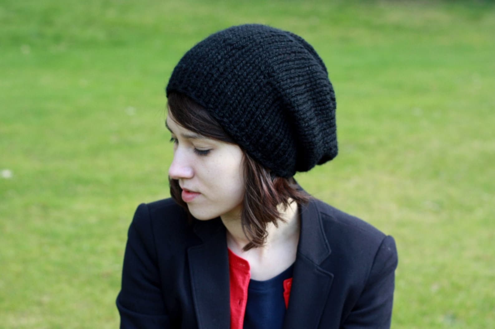 Men's Slouchy Beanie Men's Knitted Hat Mens Slouchy Etsy UK