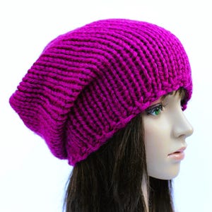 Slouchy Beanie, Strickmütze, Damen Strickmütze, Herren Strickmütze