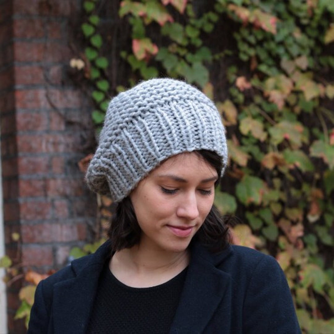 Slouchy Beanie Women's Slouchy Beanie Chunky Knit Hat Etsy