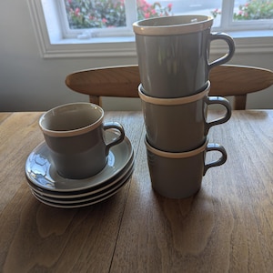 8-Piece Set (4 Cups 4 Saucers) Stoneware by Mikasa Discovery