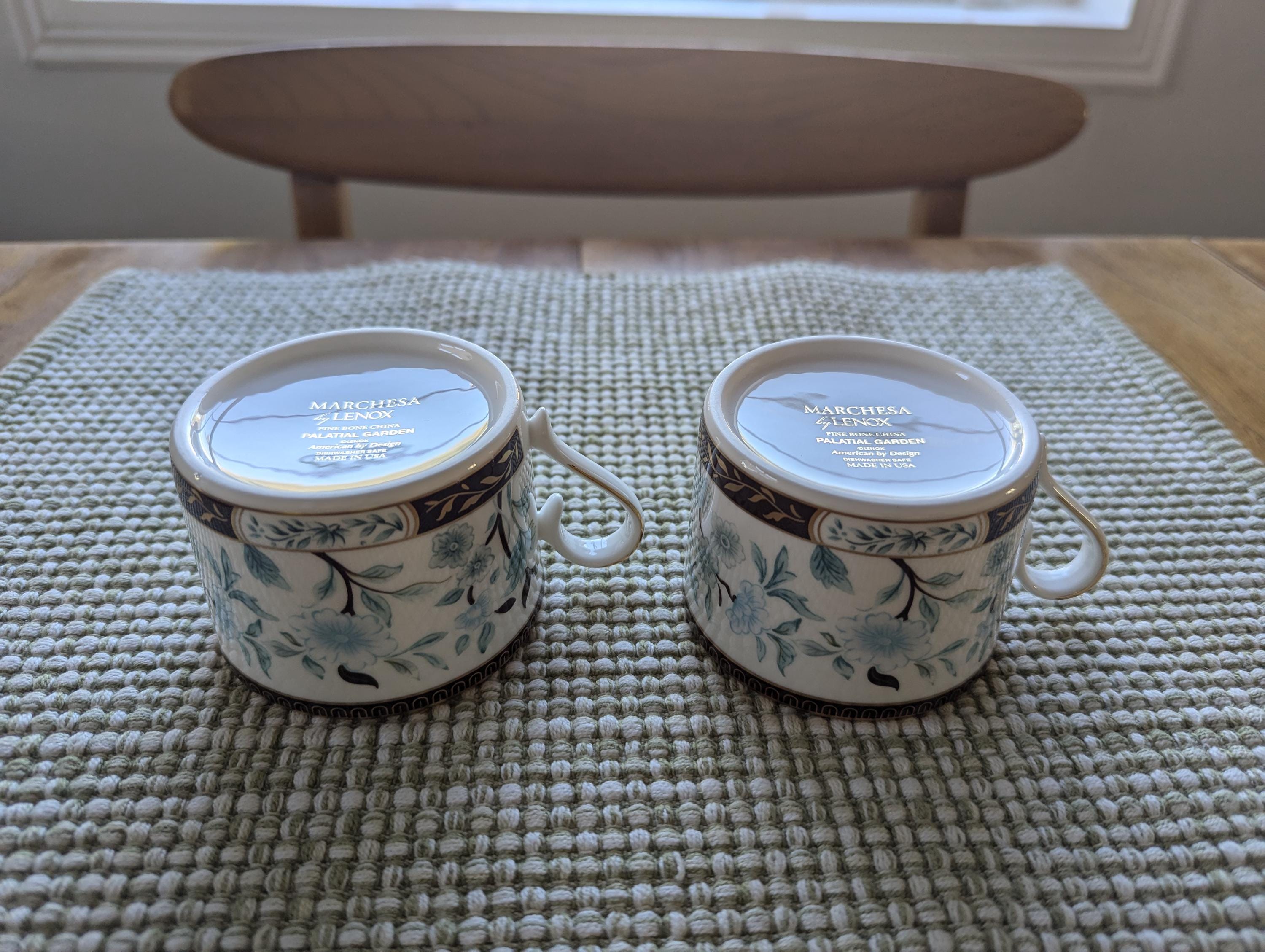 7-oz Fine White Bone China Tea Cup From Lenox Palatial Garden by