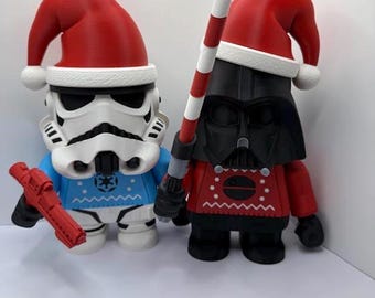 Christmas Star Wars Collectibles: 3D Printed Darth Vader & Stormtrooper Duo