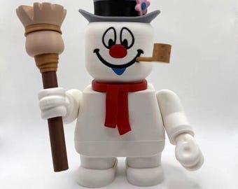 3D Printed Frosty the Snowman Figurine - Holiday Decor