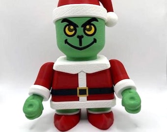 3D Printed Grinch Figurine: Chunkie Christmas Collectible