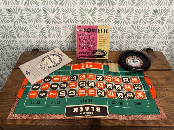 Vintage Rare Lowe Real Roulette Portable Table - Etsy
