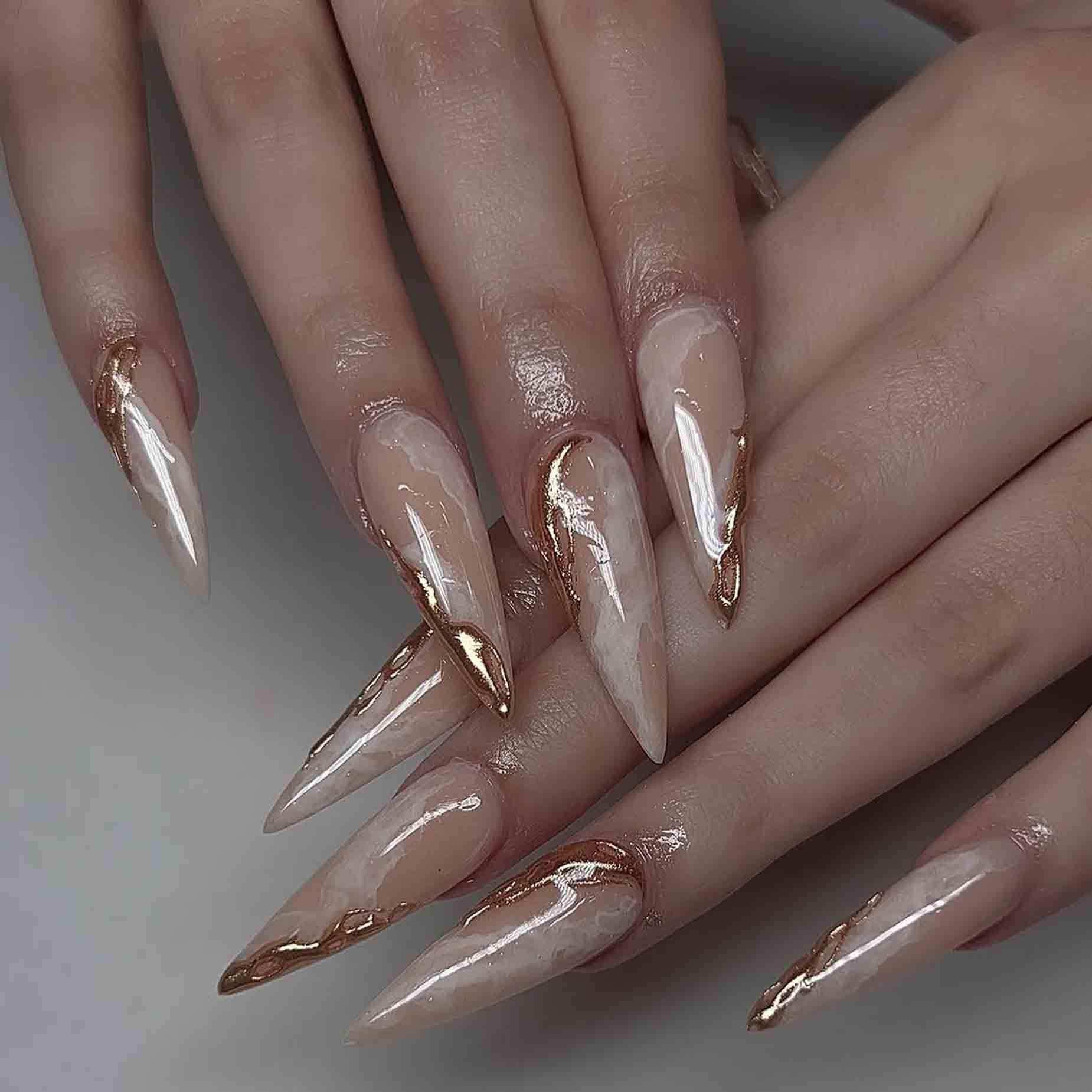 Floor to Toe Nude Nails That Flawless