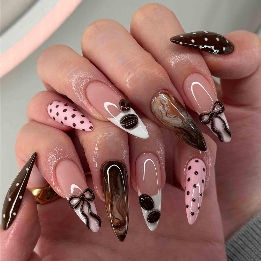 ネイルケア Ever Nail Espresso Mocha エスプレッソモカ ネイルチップ