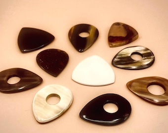 Ankole Horn Guitar Pick | Handmade Natural Plectrum for Guitarists