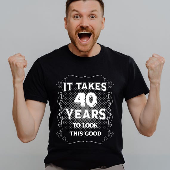 Shirt Personnalisé T Shirt 40 Ans Homme T-shirt Personnalisé 40e