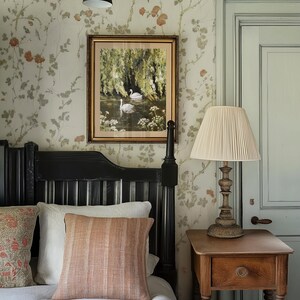 Swans in Willows Fine Art Print: Pond Scene Nature Wall Art image 7