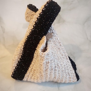 Japanese knot bag custom crochet handbag handmade second bag knot bag wristlet