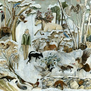 Art Print of Original Painting Peaceable Kingdom All Around Us
