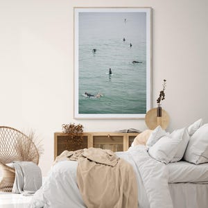ロサンゼルスのサーフ写真、カリフォルニアのビーチのウォールアート、ビンテージのサーフプリント、海岸のウォールアートプリント