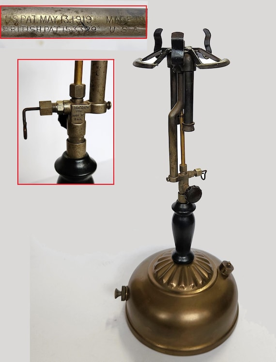 100yr Old! 1920s COLEMAN Gas Lamp & Stove INSTANT LITE Wichita