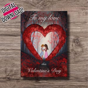 Carte de Saint-Valentin pour fiancée Cartes de Saint-Valentin LGBT pour femme Cartes de Saint-Valentin imprimables Cartes de Saint-Valentin pour elle Cartes LGBTQ imprimables