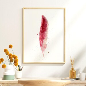 cardinal display nature art artwork quality decoration fine gallery boulder decor bedroom interior home kitchen living room watercolor accent modern river feather print 500 feathers wall piece premium natural farmhouse collection colorado mountain giclee rustic boho inspired beautiful design bird