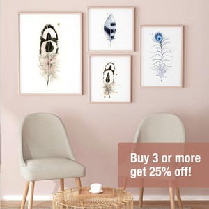 Arrangement of feathers including Feather #265 - Ostrich