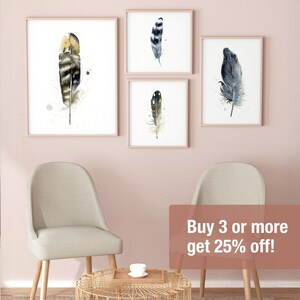 Arrangement of feathers including Feather #45 - Pheasant
