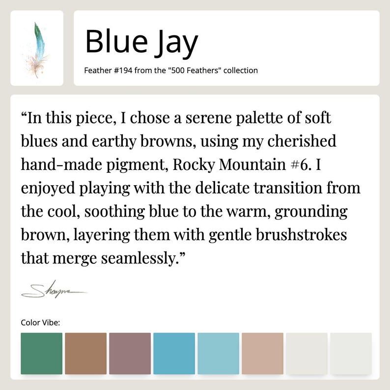 Fact sheet for Feather #194 - Blue Jay