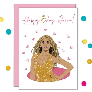 Cartes d'anniversaire pour le meilleur, reine B, cartes d'anniversaire, pour femme, pour soeur, collègue, cousine, fille, meilleure amie gay, cadeaux personnalisés, hip hop