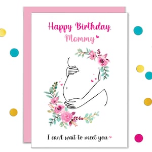 Cartão de aniversário para gestante, cartões de aniversário para esposa grávida, para barriga de grávida, ideias de presentes de aniversário para mães grávidas, para filha