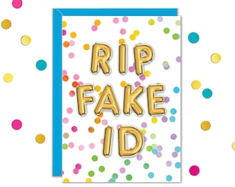 Funny 21st Birthday Card: For Her, Him, Friend
