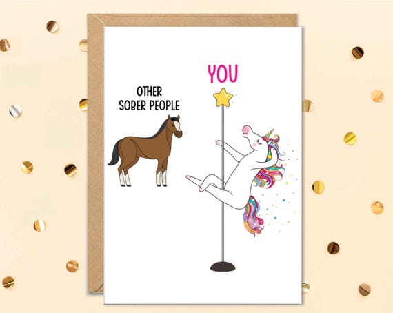 Sober Anniversary Cards, 1 Year Sober Card, Sobriety Gifts, Congratulations, Soberversary, AA Steps Congrats Gift