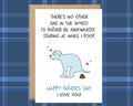 Father's Day Cards From Dog, Dog Fathers Day Card, Dog Dad Gifts, Card To Dad From the Dog, Funny Pooping, Puppy