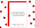 Romantic Anniversary Cards For Him, My Favorite Place in the World is Inside Your Hug, Sweet Love card For Her, Gifts for Husband