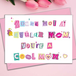 Cartão de mãe legal e diferente, cartões de dia das mães com fonte moderna para irmã, cartão engraçado de dia das mães para melhor amiga, presente de dia das mães para irmã