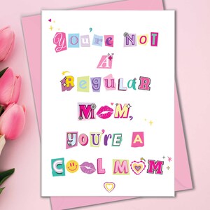 Keine normale Mutter, coole Mutterkarte, trendige Muttertagskarten für Schwester, lustige Muttertagskarte für die beste Freundin, Schwestergeschenk-Muttertag