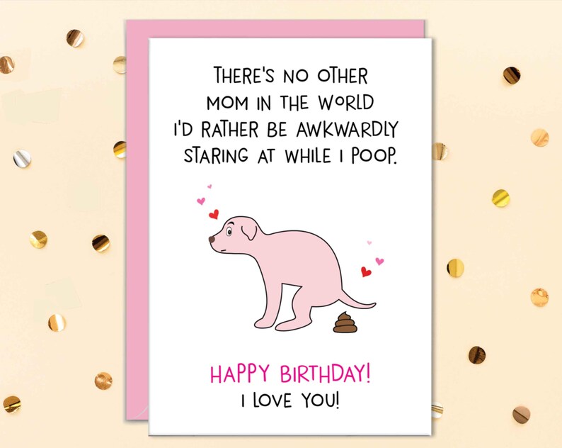 Funny Dog Mom Birthday Cards From Dogs, Card From Puppy - Etsy