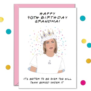 Tarjetas de 40 cumpleaños personalizadas, tarjetas para mujeres que cumplen 40 años, tarjeta de Rachel para amigas, regalo de 40 años para una amiga, tarjeta para una hermana, regalo de 40 años