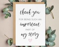 Thank You Card, Appreciation Card for Nurse, Midwife Gift, Doctor, Surgeon, Coach, Mentor, Therapist