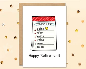 Cartes de bonne retraite, carte de félicitations de retraité, « Votre nouvel emploi du temps »
