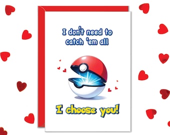 Gamer Anniversary Cards, Gifts for Boyfriend, I Choose You, Gaming Gift, Husband