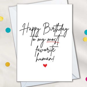 "Geburtstagskarten ""Alles Gute zum Geburtstag für meinen Lieblingsmenschen"", Süße Einfache Geburtstagskarten für Frauen und Männer, Karten für Mann, Frau, Freundin, Freund."