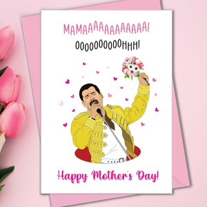 Tarjeta divertida del Día de la Madre de Freddie, tarjetas personalizadas de "Mama Ooh" para mamá o abuela, regalo del Día de la Madre para la abuela, humor de la cultura pop.
