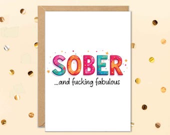 On This Day You Got Sober Card, Sobriety Card, Sober Birthday, Soberversary, Sobriety Gift For Men, Sobriety Gift For Women, Sober, Recovery - View #8