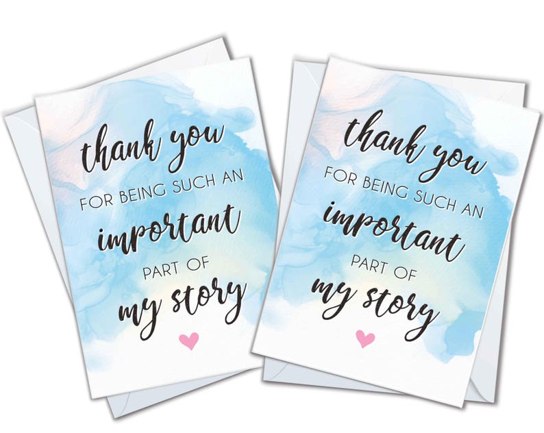 Appreciation Thank You Card: for Being Part of My Story, for Teacher ...