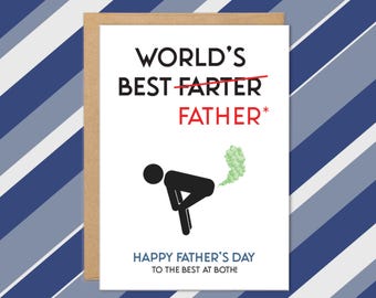 Grappige vaderdagkaarten, beste farter-kaart, grappige kaarten voor vader, cadeaus van zoon, van dochter, humor, scheten laten, scheet, grapcadeaus voor papa