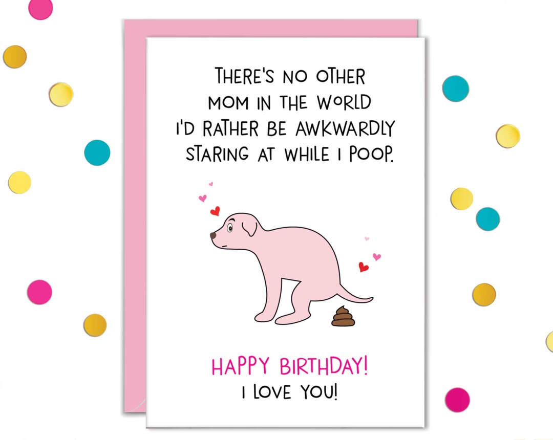 Funny Dog Mom Birthday Cards From Dogs, Card From Puppy - Etsy