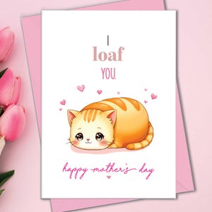 Cartes de fête des mères chat, drôle de chat maman carte de fête des mères de chats, carte à maman de Kitty, maman chat, cartes fourrure maman, je te fais plaisir